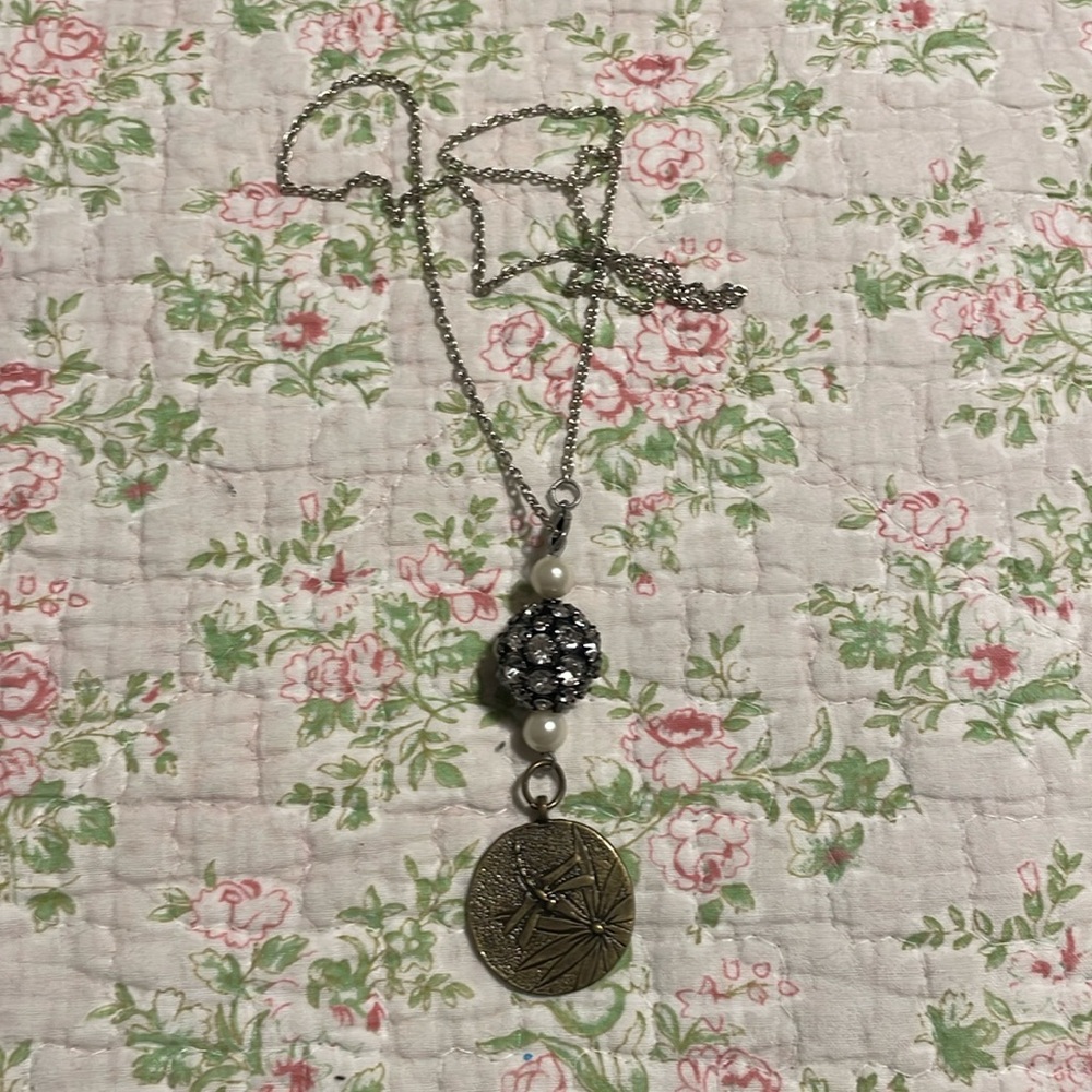 Mixed media necklace